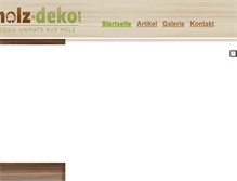 Tablet Screenshot of holz-deko.com